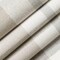 Natural Stain Resistant Performance Pet Friendly Plaid Woven Pattern Upholstery Fabric by The Yard - SKU: Aimes Beige